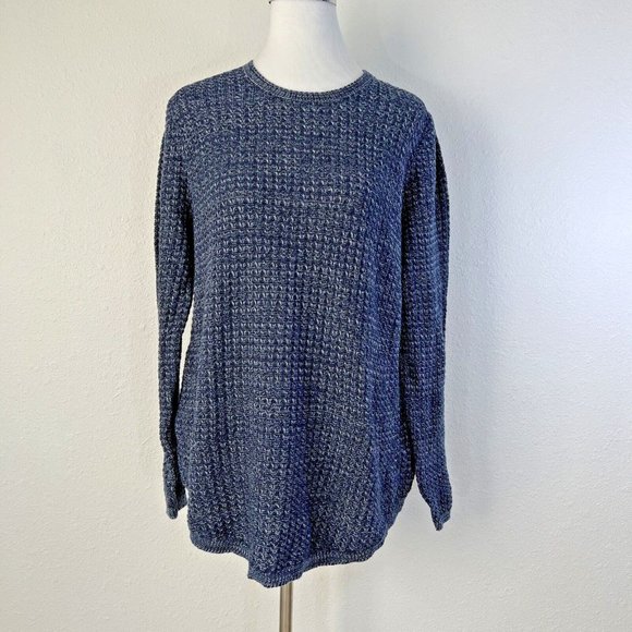 JEANNIE PIERRE  Womans Knit Sweater XL Blue Long Sleeve Crew Neck Pull Over NWT - Picture 2 of 14